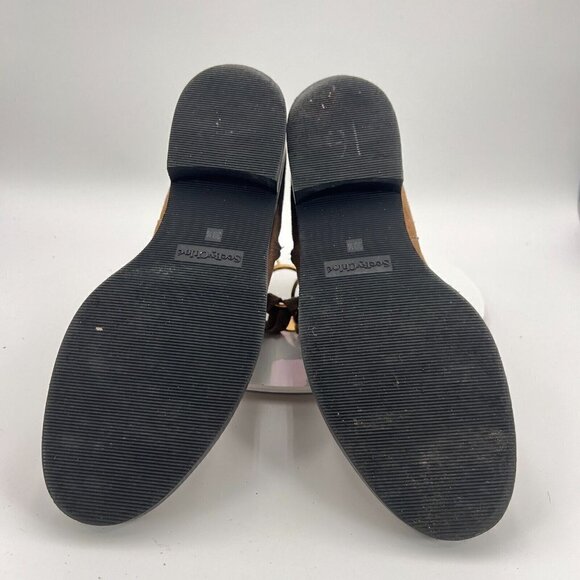 See By Chloe Women Size Eu 39.5 US 9.5 Brown Suede Leather Side Zip Ankle Boot - Picture 10 of 16